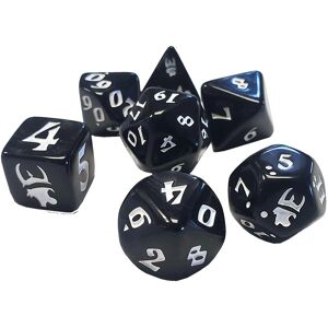 Steve Jackson Games Polyhedral Dice Set - Black/White RPG Dice Steve Jackson Games Polyhedral Dice Set - Black/White RPG Dice
