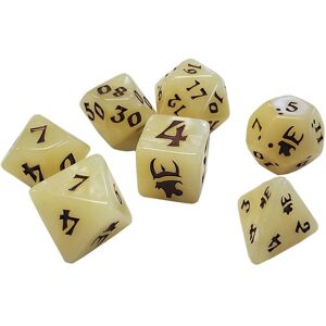 Steve Jackson Games Polyhedral Dice Set - Tan/Brown - Dice Set for Role Playing Steve Jackson Games Polyhedral Dice Set - Tan/Brown - Dice Set for Role Playing