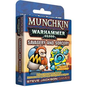Steve Jackson Games Munchkin Warhammer 40.000 Savagery and Sorcery Card Game - 112 Cards - 3-6 Players Steve Jackson Games Munchkin Warhammer 40.000 Savagery and Sorcery Card Game - 112 Cards - 3-6 Players