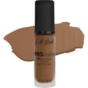 L.A. Girl Pro Matte HD Long Wear Foundation - Deep Tan - Foundation L.A. Girl Pro Matte HD Long Wear Foundation - Deep Tan - Foundation
