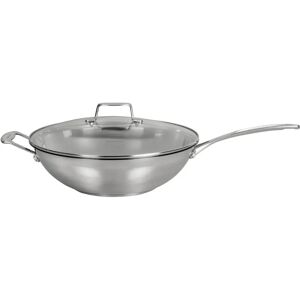 Scanpan Impact 32cm Wok Pan with Lid - Stainless Steel Scanpan Impact 32cm Wok Pan with Lid - Stainless Steel
