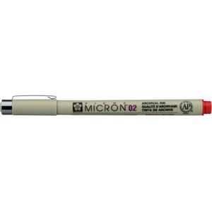 Marqueur Sakura Pigma Micron 02 - Rouge - Pointe fine, Encre résistante à l'eau - Dessin & Illustration - Publicité Marqueur Sakura Pigma Micron 02 - Rouge - Pointe fine, Encre résistante à l'eau - Dessin & Illustration - Publicité