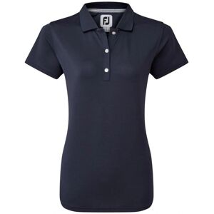FootJoy Dame Stretch Pique Solid Golf Polo - Marine FootJoy Dame Stretch Pique Solid Golf Polo - Marine