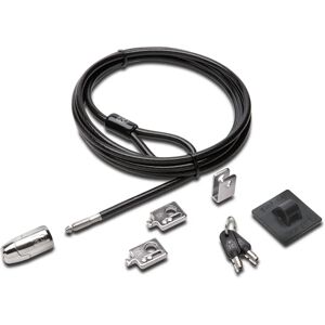 Cadenas de câble Kensington K64424WW - 2,4 m - Noir, Argent - Kit de sécurité Cadenas de câble Kensington K64424WW - 2,4 m - Noir, Argent - Kit de sécurité