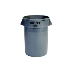 Rubbermaid 2632 BRUTE Conteneur à déchets 121.1 L - Rond, Gris Rubbermaid 2632 BRUTE Conteneur à déchets 121.1 L - Rond, Gris