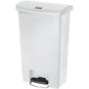 Rubbermaid 1883557 Poubelle à pédale - 50 L, Blanc Rubbermaid 1883557 Poubelle à pédale - 50 L, Blanc