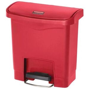 Rubbermaid 1883563 Lixeira retangular de plástico vermelha 15L Rubbermaid 1883563 Lixeira retangular de plástico vermelha 15L