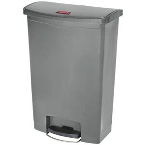 Rubbermaid 1883606 Lixeira retangular de plástico cinza 90L Rubbermaid 1883606 Lixeira retangular de plástico cinza 90L