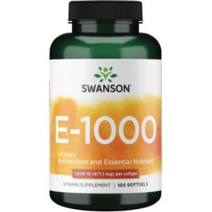 Swanson Model 1000 IU Vitamin E Softgels - Vitamin E Swanson Model 1000 IU Vitamin E Softgels - Vitamin E