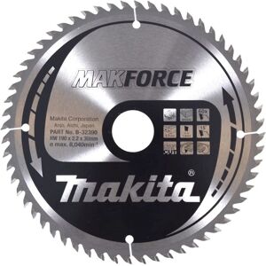Makita B-32390 Saw Blade - Versatile 190mm, 30mm, 60T Makita B-32390 Saw Blade - Versatile 190mm, 30mm, 60T