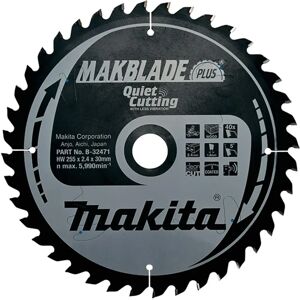 Makita B-32471 - Saw Blade - 255mm Diameter, 40 Teeth, Wood Makita B-32471 - Saw Blade - 255mm Diameter, 40 Teeth, Wood