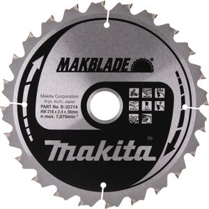 Makita B-32714 Tarcza do piły kołowej - Trwała 216mm, 30mm, 24Z - Tarcza do piły Makita B-32714 Tarcza do piły kołowej - Trwała 216mm, 30mm, 24Z - Tarcza do piły
