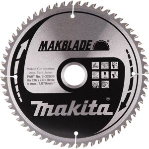 Makita B-32839 Cirkelzaagblad - 216x30x60Z - Hout Makita B-32839 Cirkelzaagblad - 216x30x60Z - Hout