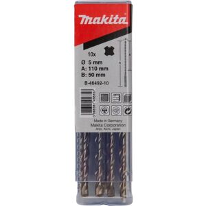Makita Model 5x110mm SDS-PLUS Wiertło - 10 szt. Makita Model 5x110mm SDS-PLUS Wiertło - 10 szt.