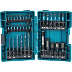 Makita B-66896 Juego de taladros Impact Black - 33 piezas Makita B-66896 Juego de taladros Impact Black - 33 piezas