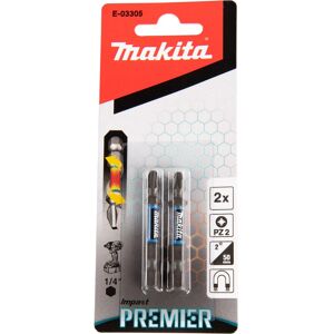 Makita Impact Premier PZ2 50mm Torsion Screwdriver Bit - Impact Type Makita Impact Premier PZ2 50mm Torsion Screwdriver Bit - Impact Type