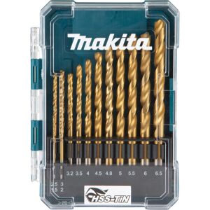 Makita D-72855 drill bit set - Metal, 13 pcs, 1.5-6.5mm Makita D-72855 drill bit set - Metal, 13 pcs, 1.5-6.5mm