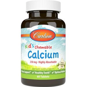 Carlson Kids Chewable Calcium 250mg Natural Vanilla - Chewable Calcium Tablets Carlson Kids Chewable Calcium 250mg Natural Vanilla - Chewable Calcium Tablets