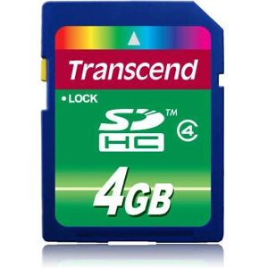 Transcend 4 GB SDHC Minnekort - Minnekort Transcend 4 GB SDHC Minnekort - Minnekort