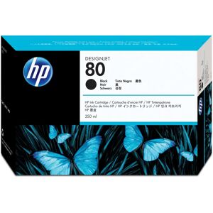 HP 80 350-ml Black Ink Cartridge - Original for DesignJet HP 80 350-ml Black Ink Cartridge - Original for DesignJet