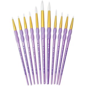 Royal & Langnickel Crafter's Choice Ensemble de 11 pinceaux ronds Taklon blancs - pinceaux d'art - Publicité Royal & Langnickel Crafter's Choice Ensemble de 11 pinceaux ronds Taklon blancs - pinceaux d'art - Publicité