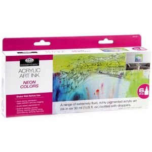 Royal & Langnickel Essentials Neon Acrylic Ink Set - Acrylic Ink Set Royal & Langnickel Essentials Neon Acrylic Ink Set - Acrylic Ink Set