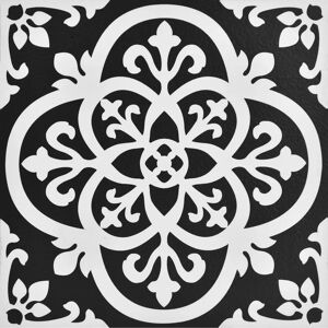 Floorpops Black White Gothic Peel & Stick Floor Tiles - 10 pcs Floorpops Black White Gothic Peel & Stick Floor Tiles - 10 pcs