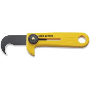 Olfa HOK-1 - Cutter a uncino con blocco manuale - Giallo Olfa HOK-1 - Cutter a uncino con blocco manuale - Giallo
