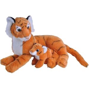 Wild Republic Tiger Mom & Baby Plush - 30x26cm - Orange Wild Republic Tiger Mom & Baby Plush - 30x26cm - Orange