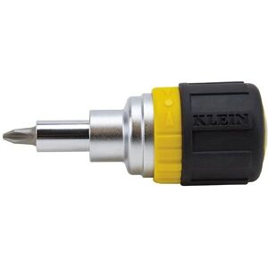 Klein Tools 6-In-1 ratcheting stubby screwdriver - Cushion Grip handle Klein Tools 6-In-1 ratcheting stubby screwdriver - Cushion Grip handle