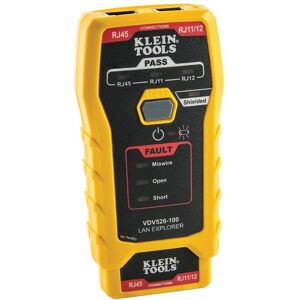 Klein Tools VDV526-100 Network Cable Tester - Black, Yellow Klein Tools VDV526-100 Network Cable Tester - Black, Yellow
