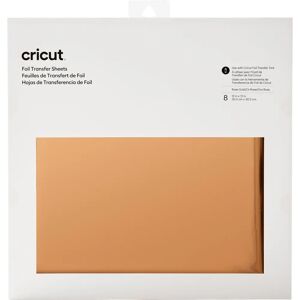 Cricut Transferfolie - 8 Blätter, 30,5 x 30,5 cm, Rotgold Cricut Transferfolie - 8 Blätter, 30,5 x 30,5 cm, Rotgold
