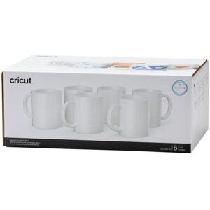Cricut White Ceramic Mug Set - 6 pcs, 340ml - Heat Transfer Cricut White Ceramic Mug Set - 6 pcs, 340ml - Heat Transfer