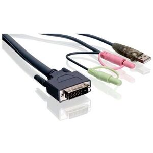 Iogear G2L7D05UDTAA - Câble KVM noir 4,8m Iogear G2L7D05UDTAA - Câble KVM noir 4,8m