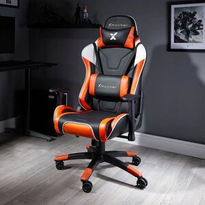 Chaise de jeu X Rocker Agility - Ergonomique, Paddée, Orange - Chaise de jeu Chaise de jeu X Rocker Agility - Ergonomique, Paddée, Orange - Chaise de jeu