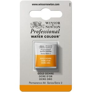 Winsor & Newton Professional Watercolour Half Pan - Gold Ochre - Watercolour Paint Winsor & Newton Professional Watercolour Half Pan - Gold Ochre - Watercolour Paint