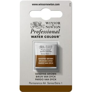 Winsor & Newton Professional Watercolour Half Pan Vandyke Brown - Watercolour Half Pan Winsor & Newton Professional Watercolour Half Pan Vandyke Brown - Watercolour Half Pan