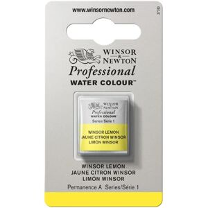 Winsor & Newton Professional Watercolour Half Pan - Winsor Lemon - Watercolor Half Pan Winsor & Newton Professional Watercolour Half Pan - Winsor Lemon - Watercolor Half Pan