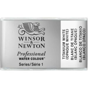Winsor & Newton Professional Titanium White Watercolor Pan - Opaque White - Watercolor Pan Winsor & Newton Professional Titanium White Watercolor Pan - Opaque White - Watercolor Pan