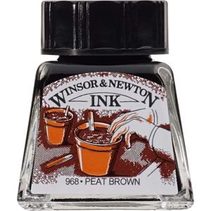Winsor & Newton Kreslicí Inkoust - Rašelinová Hnědá - 14ml - Kreslicí Inkoust Winsor & Newton Kreslicí Inkoust - Rašelinová Hnědá - 14ml - Kreslicí Inkoust