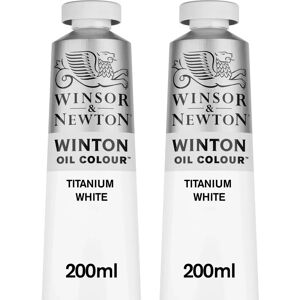 Winsor & Newton Winton Huile de Couleur Blanc Titane - Pack jumelé 200ml - Publicité Winsor & Newton Winton Huile de Couleur Blanc Titane - Pack jumelé 200ml - Publicité