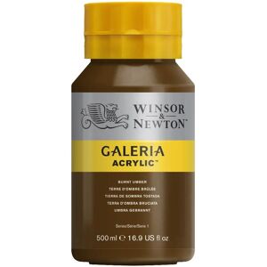 Winsor & Newton Galeria Acrylic - Burnt Umber 500ml Winsor & Newton Galeria Acrylic - Burnt Umber 500ml