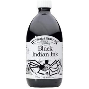 Winsor & Newton Black Indian Drawing Ink - 500ml - Drawing Ink Winsor & Newton Black Indian Drawing Ink - 500ml - Drawing Ink