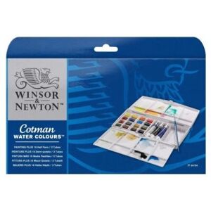 Set di Acquerelli Winsor & Newton - 16 Mezzepan e 3 Tubetti Set di Acquerelli Winsor & Newton - 16 Mezzepan e 3 Tubetti