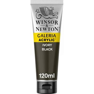Winsor & Newton Acrylic Paint - Ivory Black - High Pigmentation - 120ml Tube Winsor & Newton Acrylic Paint - Ivory Black - High Pigmentation - 120ml Tube