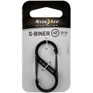Nite Ize S-Biner #2 - Karabiner - RVS - Zwart Nite Ize S-Biner #2 - Karabiner - RVS - Zwart