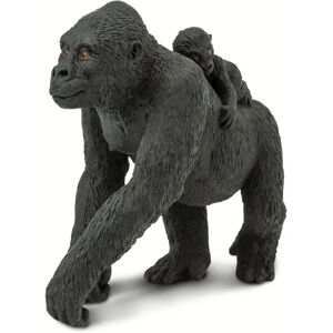 Safari Ltd Lowland Gorilla With Baby - Toy Figurine - Wild Safari Wildlife Safari Ltd Lowland Gorilla With Baby - Toy Figurine - Wild Safari Wildlife