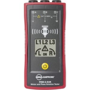 Testeur de rotation de phase BEHA-Amprobe PRM-6-EUR - LCD, 3 phases, 700V - Publicité Testeur de rotation de phase BEHA-Amprobe PRM-6-EUR - LCD, 3 phases, 700V - Publicité