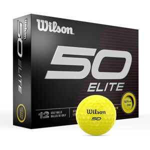 Wilson Fifty Elite Golf Balls - 12 Pack - Yellow Wilson Fifty Elite Golf Balls - 12 Pack - Yellow