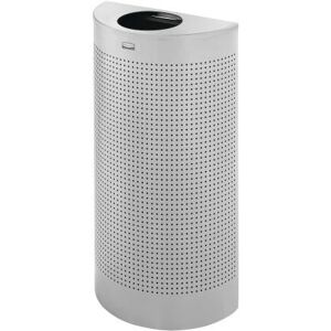 Rubbermaid FGSH12EPLSM - 45L - SS - semi-rotonda - secchio rifiuti Rubbermaid FGSH12EPLSM - 45L - SS - semi-rotonda - secchio rifiuti